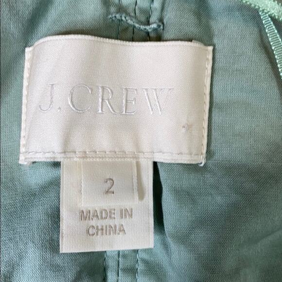 J. Crew Mint Lace Overlay Strapless Dress 2 - Picture 5 of 7